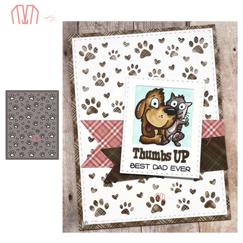 Mai Dog Paw Background Metal Cutting Dies Stencils for DIY Scrapbooking photo album Decorative Embossing DIY Paper Cards
Mai Dog Paw Background Metal Cutting Dies Stencils for DIY Scrapbooking photo album Decorative Embossing DIY Paper Cards