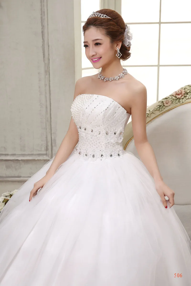 s Stock 2016 New Plus size Bridal gown women wedding dress bandage lacing tube top princess lace up slim diamond Sequins A59
s Stock 2016 New Plus size Bridal gown women wedding dress bandage lacing tube top princess lace up slim diamond Sequins A59