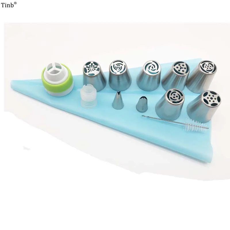 Hot 13pcs/set Stainless Steel Russian Tips Pastry Nozzles Cream Confectionery Cupcake Cake Decorating Tools Icing Piping Nozzles
Hot 13pcs/set Stainless Steel Russian Tips Pastry Nozzles Cream Confectionery Cupcake Cake Decorating Tools Icing Piping Nozzles