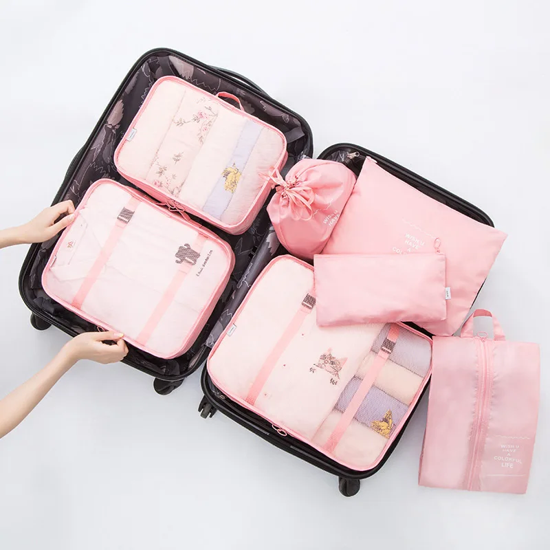 7pcs Travel Bags Waterproof Packing Compression Clothes Storage Bag Travel Insert Case Set Luggage Organizer Pouch Packing Cube
7pcs Travel Bags Waterproof Packing Compression Clothes Storage Bag Travel Insert Case Set Luggage Organizer Pouch Packing Cube