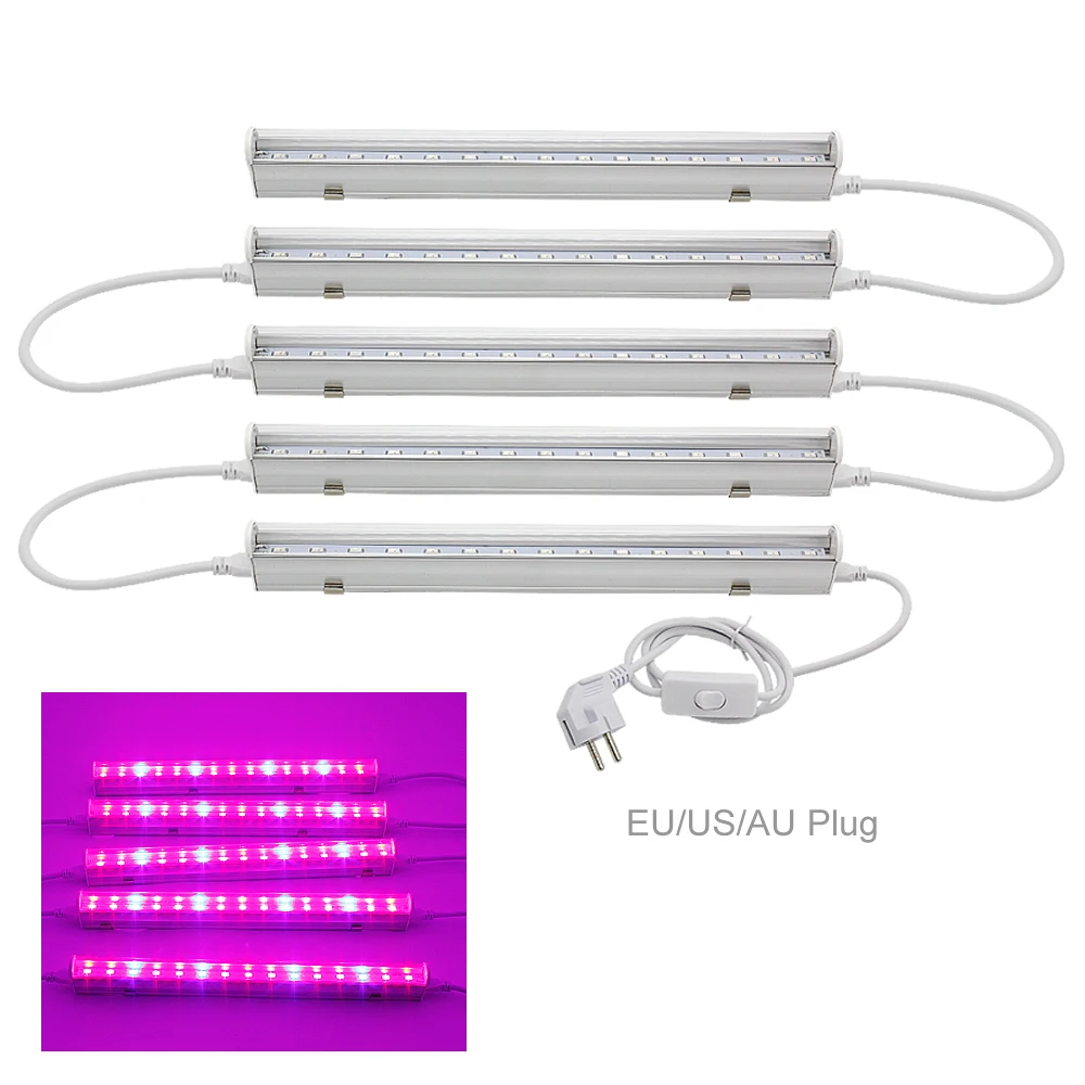 LED Grow Light Full Spectrum T5 Tube LED Indoor Plant Lamp EU US AU plug Hydroponic system Greenhouse LED grow tent Lamps
LED Grow Light Full Spectrum T5 Tube LED Indoor Plant Lamp EU US AU plug Hydroponic system Greenhouse LED grow tent Lamps