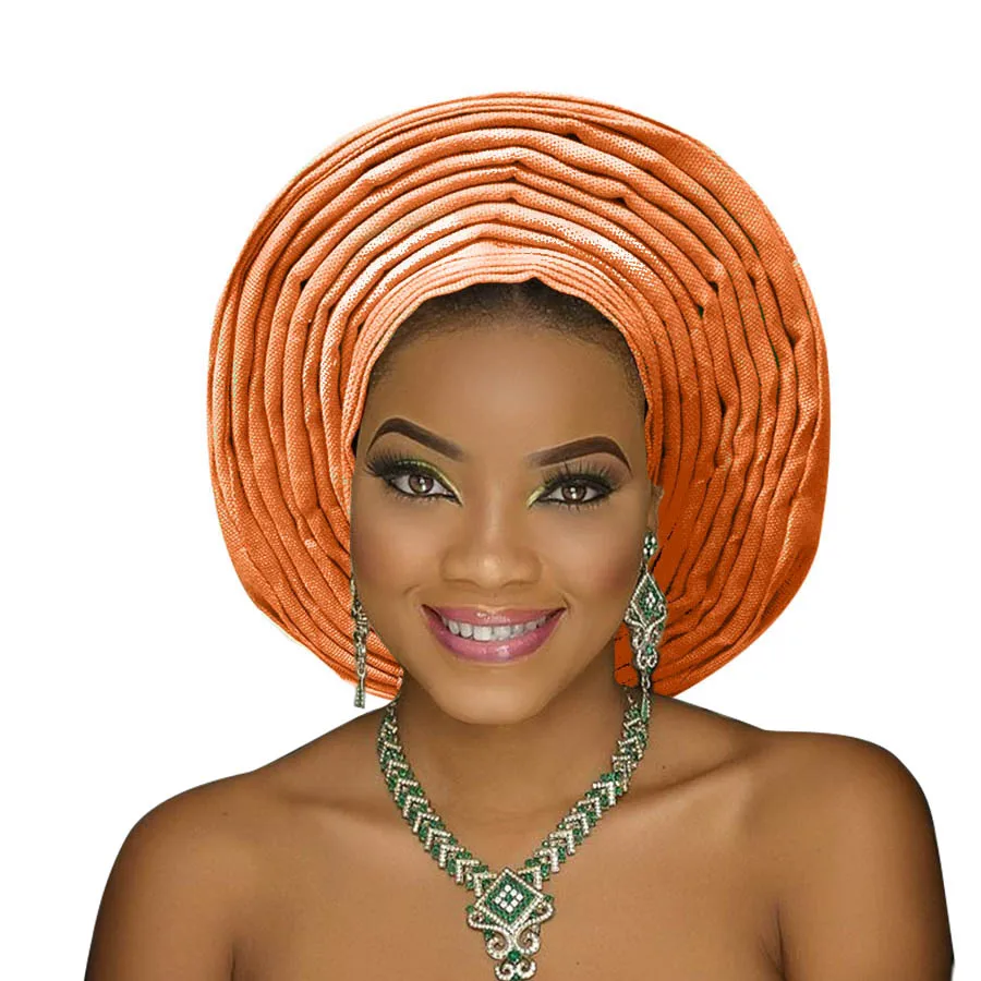 Традиционная африканская повязка на голову aso oke gele ebi для женщин в африканском