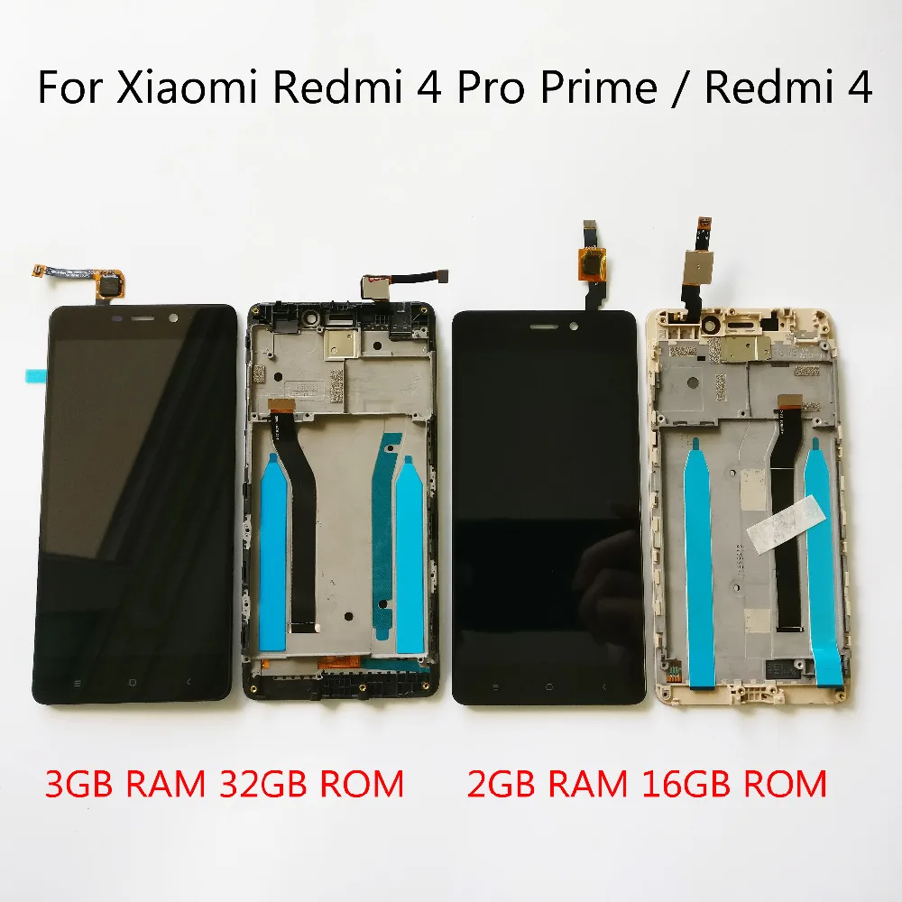 Фото Черный/белый/золотистый ЖК экран для Xiaomi Redmi 4 Standard / Pro Prime + дигитайзер сенсорного
