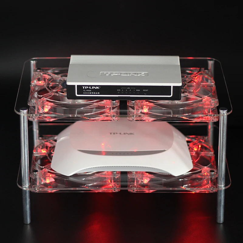 Wireless Wifi Router cooling component TV box brackets 12cm USB mute fan double rack organizer shelf support
Wireless Wifi Router cooling component TV box brackets 12cm USB mute fan double rack organizer shelf support