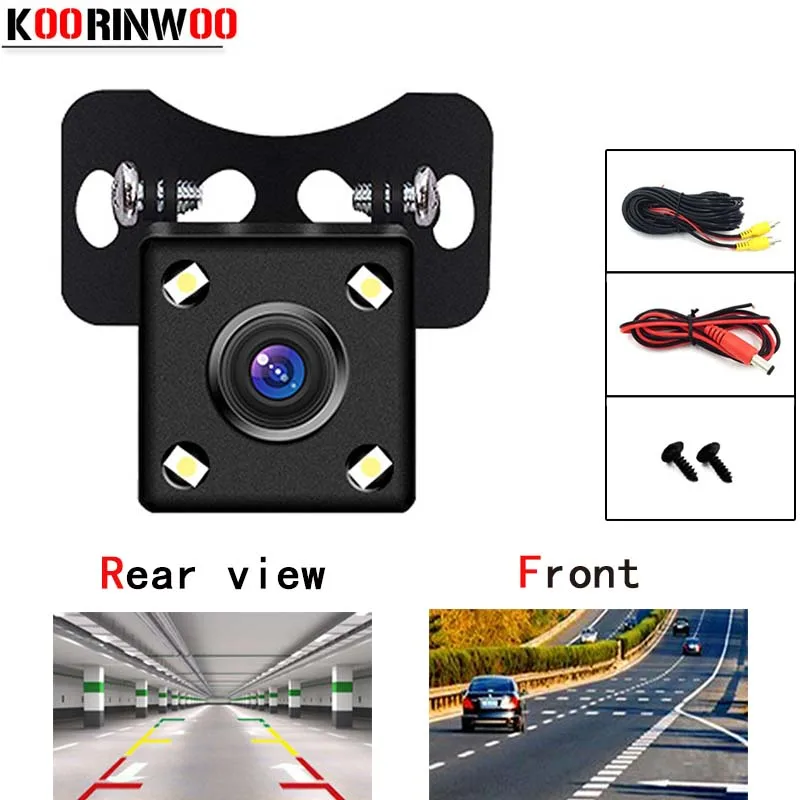 Koorinwoo Car Rear View Camera Front Cam 4 LED Night Vision Full HD CCD Parking System Auto Back up Waterproof Accessories blind
Koorinwoo Car Rear View Camera Front Cam 4 LED Night Vision Full HD CCD Parking System Auto Back up Waterproof Accessories blind