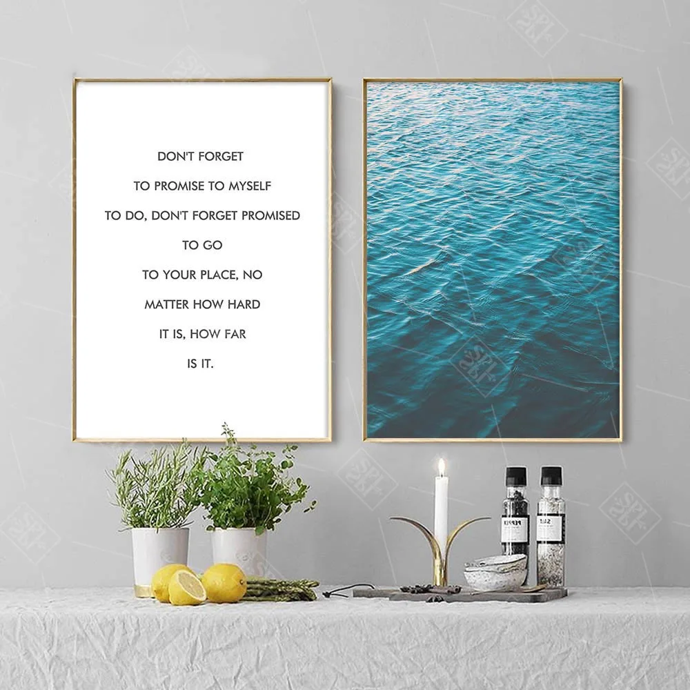 Modern Quotes Art Canvas Painting Blue Sea Landscape Posters and Prints Wall Picture for Living Room Home Decoration No Framed
Modern Quotes Art Canvas Painting Blue Sea Landscape Posters and Prints Wall Picture for Living Room Home Decoration No Framed