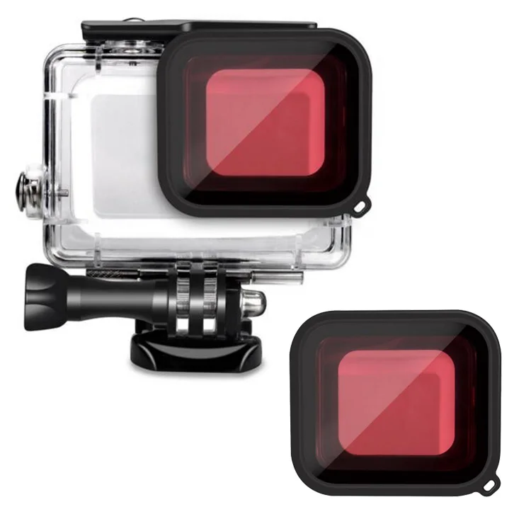 Красный чехол для подводного погружения и дайвинга фильтр объектива Gopro Hero 5