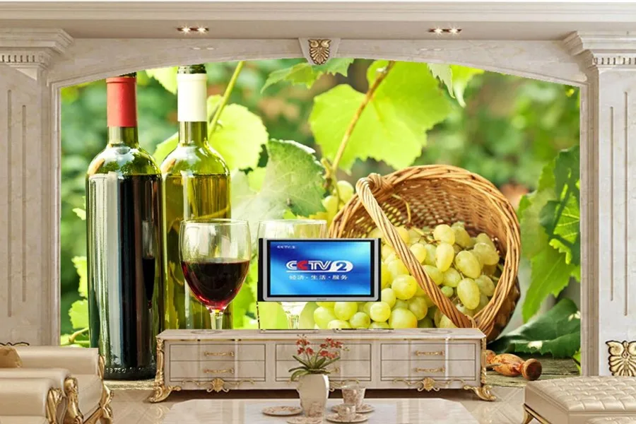Custom 3d murals,wine Grapes Bottle Stemware Food wallpapers,living room sofa TV wall bedroom restaurant kitchen wallpaper
Custom 3d murals,wine Grapes Bottle Stemware Food wallpapers,living room sofa TV wall bedroom restaurant kitchen wallpaper