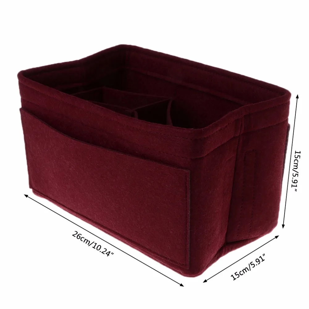 THINKTHENDO New Multi Pockets Cosmetic Bag Makeup Bags Felt Fabric Purse Handbag Organizer Insert Bag Case Multifunction
THINKTHENDO New Multi Pockets Cosmetic Bag Makeup Bags Felt Fabric Purse Handbag Organizer Insert Bag Case Multifunction