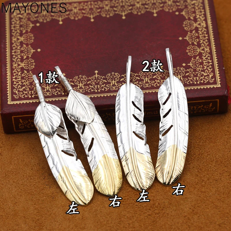2019 Couple Pendant 100% 925 Sterling Silver Jewelry Men Women Feather Flying eagle fashion Necklace Pendant sieraden maken
2019 Couple Pendant 100% 925 Sterling Silver Jewelry Men Women Feather Flying eagle fashion Necklace Pendant sieraden maken