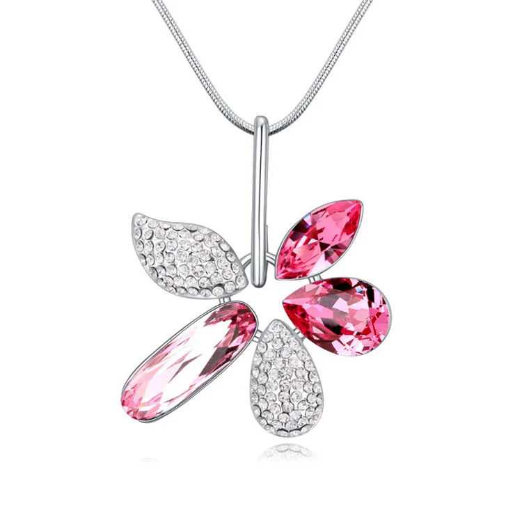 Luxury Elegant Flower Long Necklace Sweater Chain Crystals from Swarovski Women Girls Best Friends Choker Jewelry
Luxury Elegant Flower Long Necklace Sweater Chain Crystals from Swarovski Women Girls Best Friends Choker Jewelry