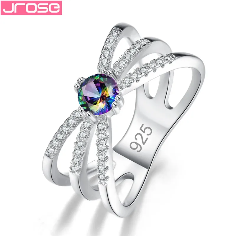 JROSE New Arrival Silver Color Round Zircon Stone Rings for Women Fashion Jewelry Wedding Engagement Gifts Anillos Mujer
JROSE New Arrival Silver Color Round Zircon Stone Rings for Women Fashion Jewelry Wedding Engagement Gifts Anillos Mujer