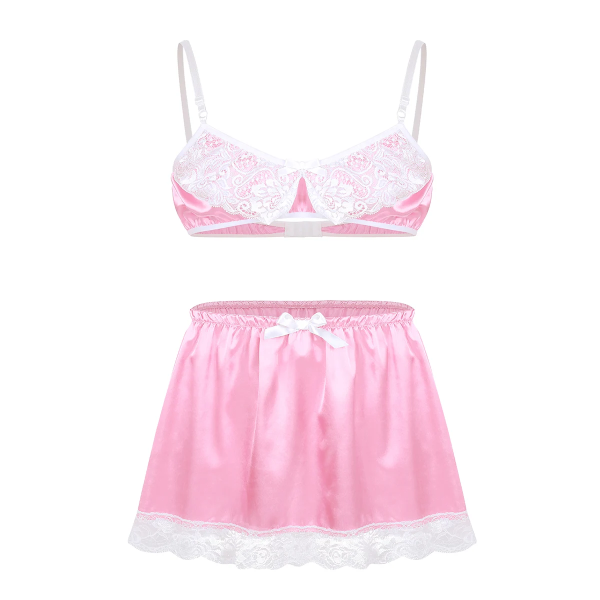 Mens Lace Costumes Sissy Lingerie Set Babydoll Feminine Bra Top with Mini Skirt Cross Dresser for Gay Male Sexy Underwear
Mens Lace Costumes Sissy Lingerie Set Babydoll Feminine Bra Top with Mini Skirt Cross Dresser for Gay Male Sexy Underwear