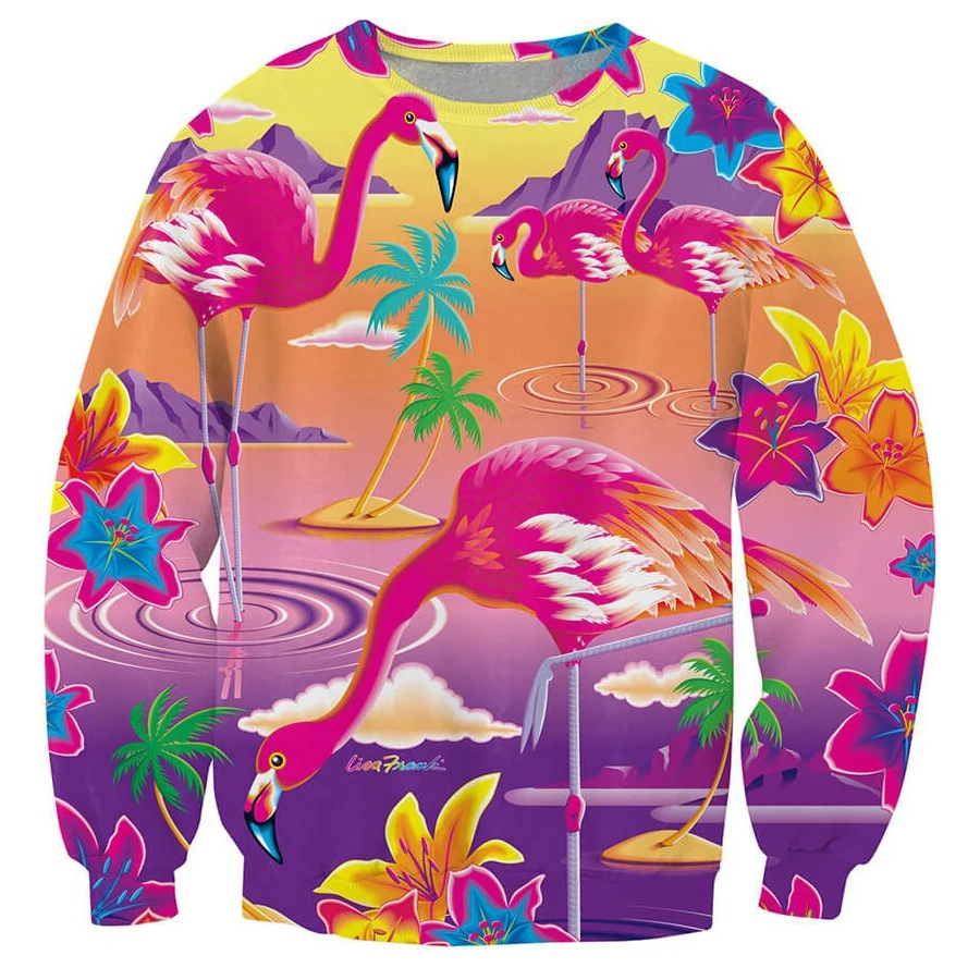 2017 Autumn new fashion Men/Women Long Sleeve Outerwear high-quality Streetwear clothing Flamingo 3d Print Crewneck Sweatshirt
2017 Autumn new fashion Men/Women Long Sleeve Outerwear high-quality Streetwear clothing Flamingo 3d Print Crewneck Sweatshirt