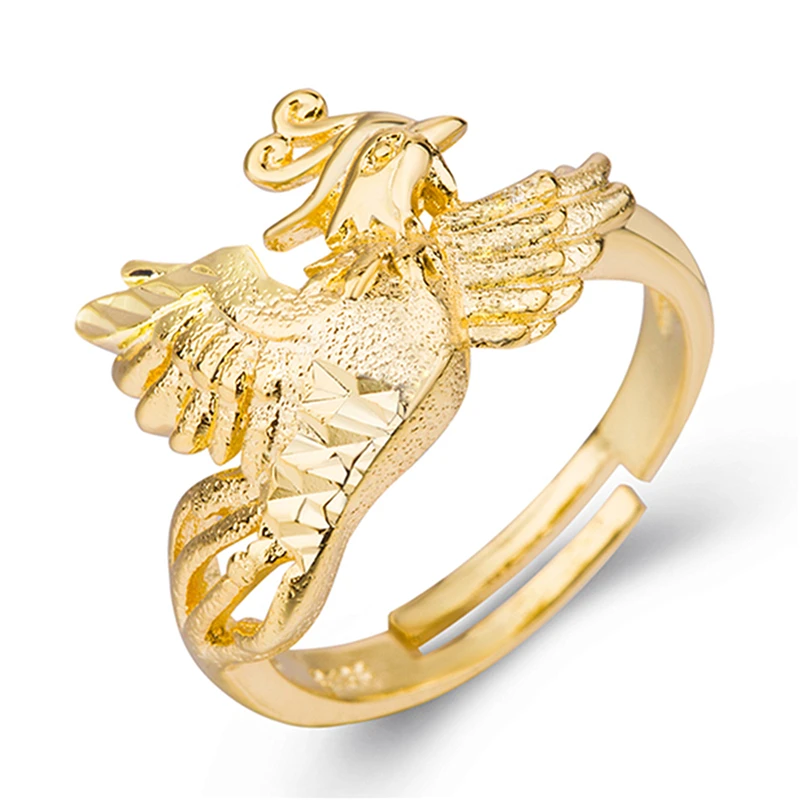 Skute высокое качество резное кольцо с Фениксом обручальные кольца для женщин