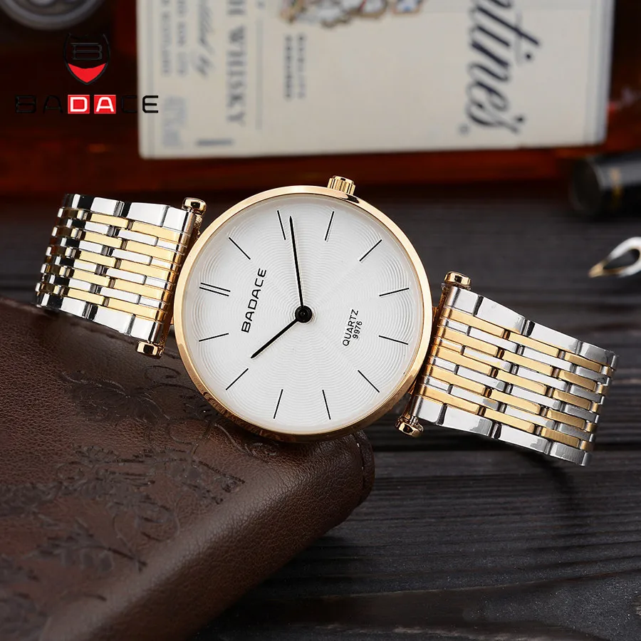 BADACE Brand Luxury Woman Watch Stainless Steel Ladies Watches Ultra-thin Female Waterproof Quartz Wrist Watch 9976
BADACE Brand Luxury Woman Watch Stainless Steel Ladies Watches Ultra-thin Female Waterproof Quartz Wrist Watch 9976