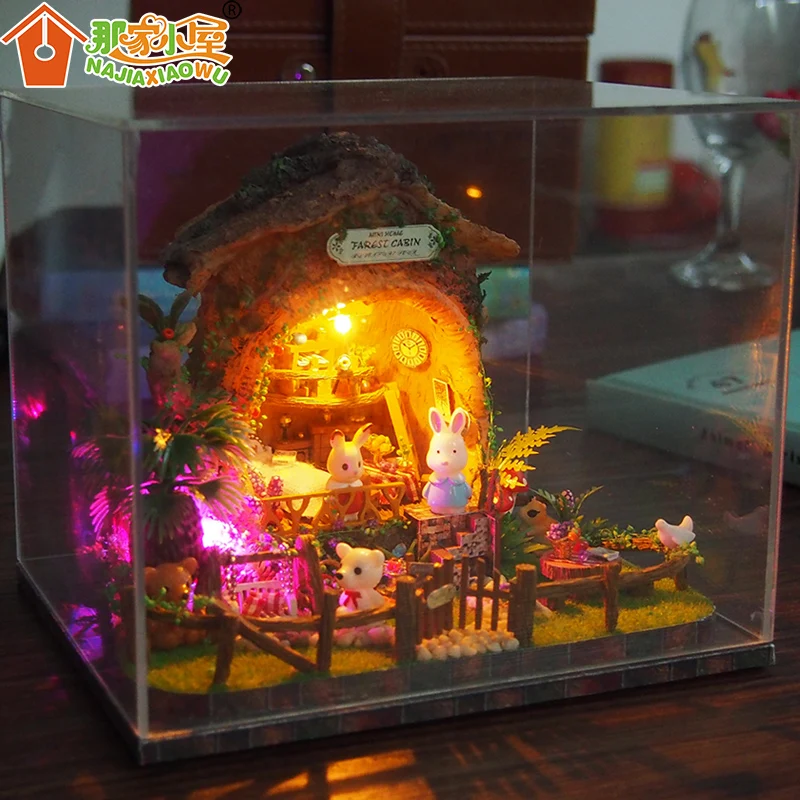 DIY маленький дом приключения в лесу искусственные игрушки ручной работы милые модели животных креативный подарок для ребенка
DIY маленький дом приключения в лесу искусственные игрушки ручной работы милые модели животных креативный подарок для ребенка
