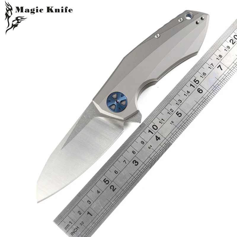 MAGIC ZT0456 Flipper folding knife ball bearing D2 blade Titanium handle outdoor camping hunting tactical knives EDC tools
MAGIC ZT0456 Flipper folding knife ball bearing D2 blade Titanium handle outdoor camping hunting tactical knives EDC tools