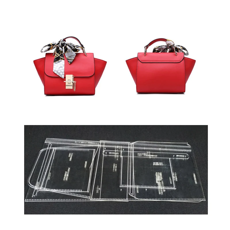High quality and durable laser cutting acrylic template DY leather handmade ladies fashion shoulder bag stitching mode 34x20
High quality and durable laser cutting acrylic template DY leather handmade ladies fashion shoulder bag stitching mode 34x20