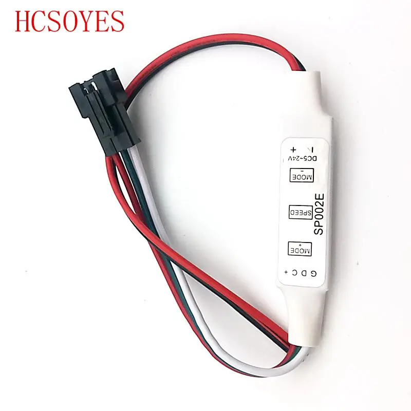 SP002E DC5-24V 3 Key Mini RGB Controller Micro-Controller for WS2811 WS2812B Pixels Dream Color LED Strip to 2048 pixels
SP002E DC5-24V 3 Key Mini RGB Controller Micro-Controller for WS2811 WS2812B Pixels Dream Color LED Strip to 2048 pixels