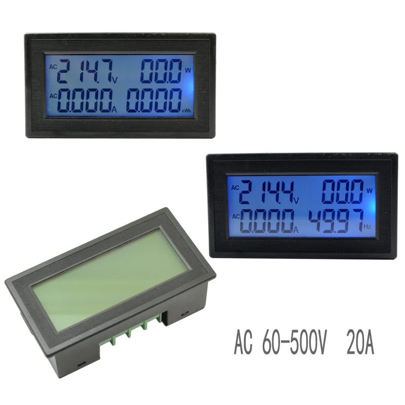 110V 220V 380v Three-Phase AC Ammeter Digital Display Multifunction Digital Display Power Frequency AC60-500V 20A
110V 220V 380v Three-Phase AC Ammeter Digital Display Multifunction Digital Display Power Frequency AC60-500V 20A