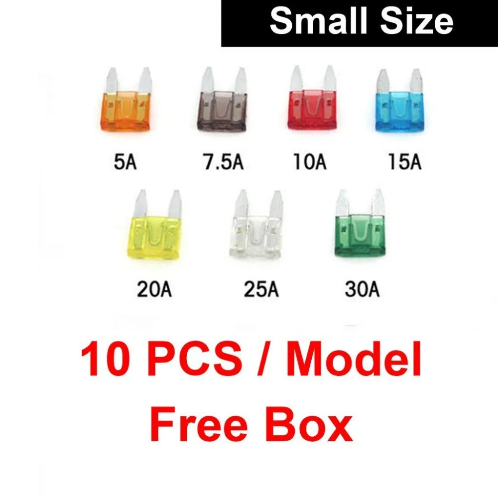 10PCS Auto Small Size Blade Fuse 70pcs Assortment Set for Car Truck Motor ATM Box Add-A-Circuit Fuse Holder APS ATT LOW PROFILE
10PCS Auto Small Size Blade Fuse 70pcs Assortment Set for Car Truck Motor ATM Box Add-A-Circuit Fuse Holder APS ATT LOW PROFILE