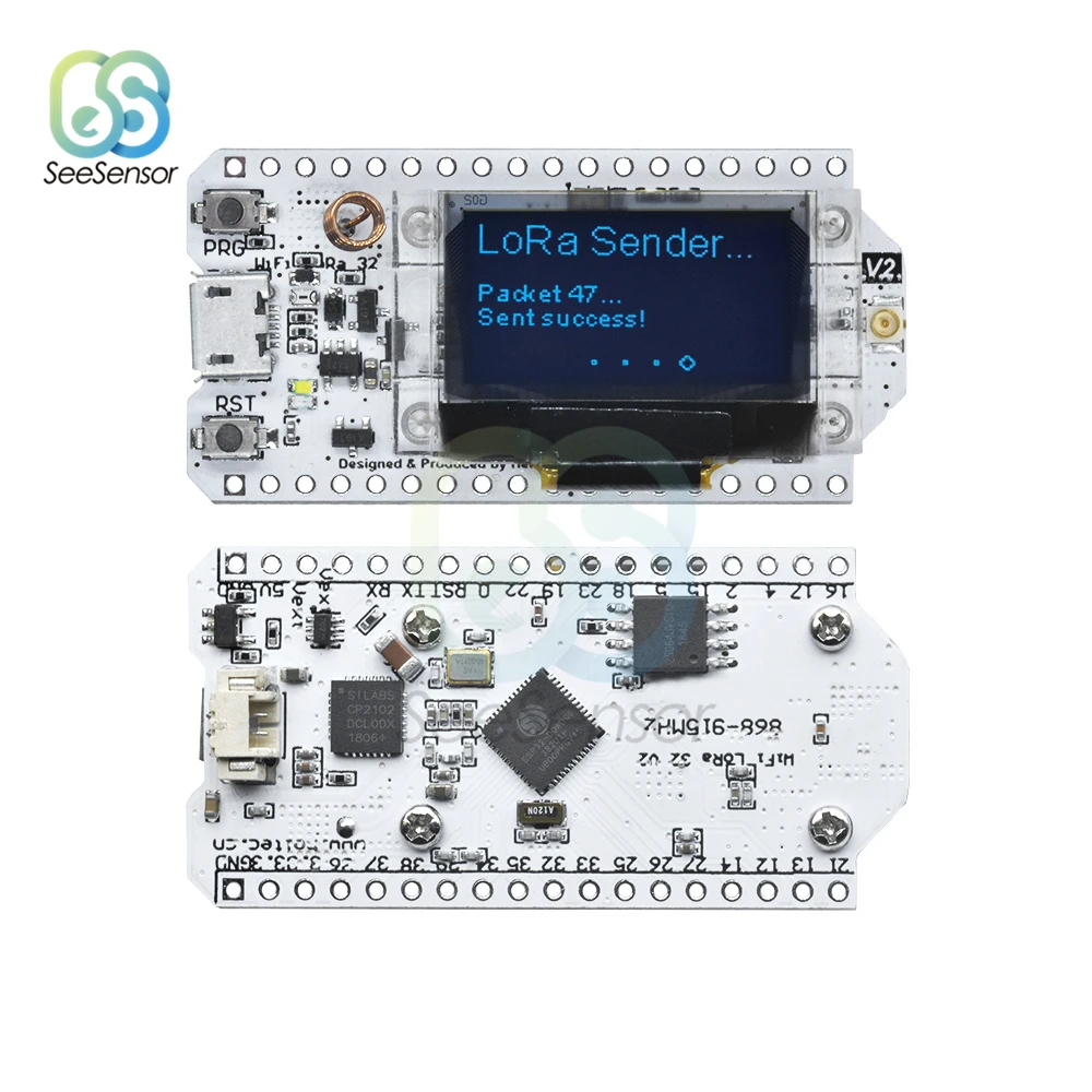 868MHz 915MHz SX1276 ESP32 LoRa OLED 0.96 Inch Blue Display Bluetooth WIFI Lora Kit 32 Module IOT Development Board
868MHz 915MHz SX1276 ESP32 LoRa OLED 0.96 Inch Blue Display Bluetooth WIFI Lora Kit 32 Module IOT Development Board