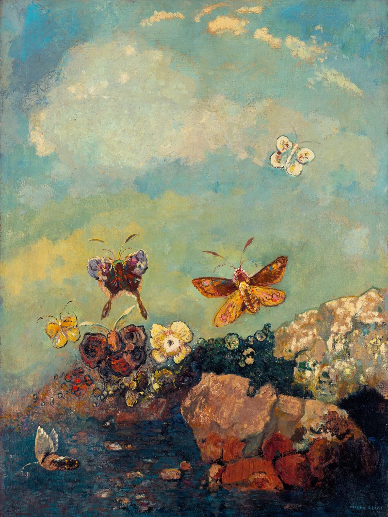 scenery abstract canvas painting still life giant poster mural prints Butterflies By: Odilon Redon surealism
scenery abstract canvas painting still life giant poster mural prints Butterflies By: Odilon Redon surealism