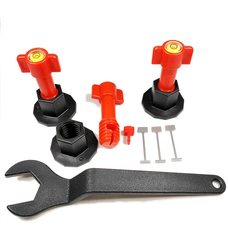 Reusable Anti-Lippage Tile Leveling System Locator Bricklayer Tool Set 24 Tile Leveling System Tools 50 Steel needles 1 Wrench
Reusable Anti-Lippage Tile Leveling System Locator Bricklayer Tool Set 24 Tile Leveling System Tools 50 Steel needles 1 Wrench