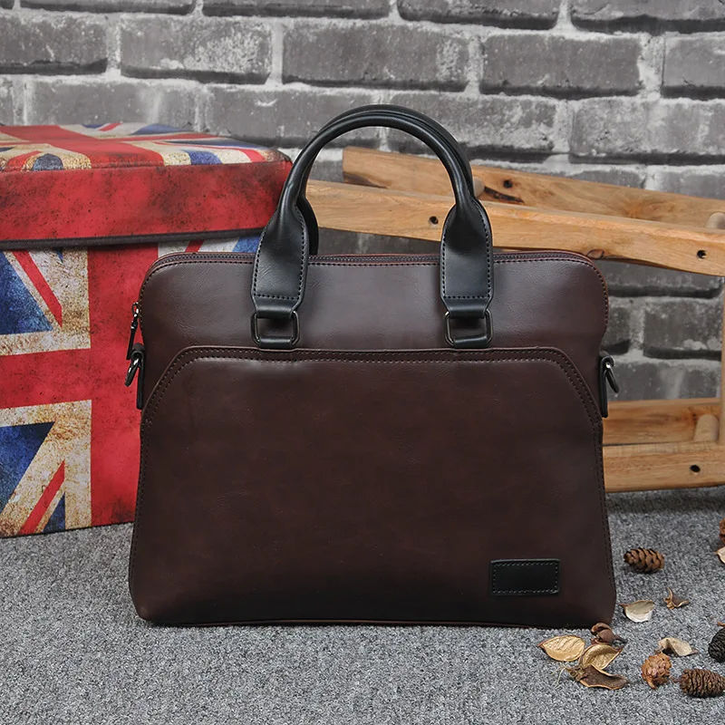 Retro Style Man Handbags Leather Large Capacity Travel Men's Shoulder Bag Casual Crossbody Messenger Bag Male Briefcases Laptop
Retro Style Man Handbags Leather Large Capacity Travel Men's Shoulder Bag Casual Crossbody Messenger Bag Male Briefcases Laptop