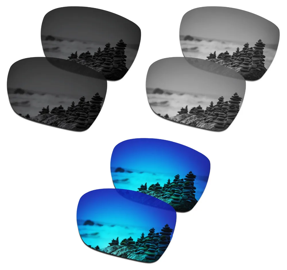 SmartVLT 3 Pairs Polarized Sunglasses Replacement Lenses for Oakley Dispatch 1 Black and Silver Titanium and Ice Blue
SmartVLT 3 Pairs Polarized Sunglasses Replacement Lenses for Oakley Dispatch 1 Black and Silver Titanium and Ice Blue
