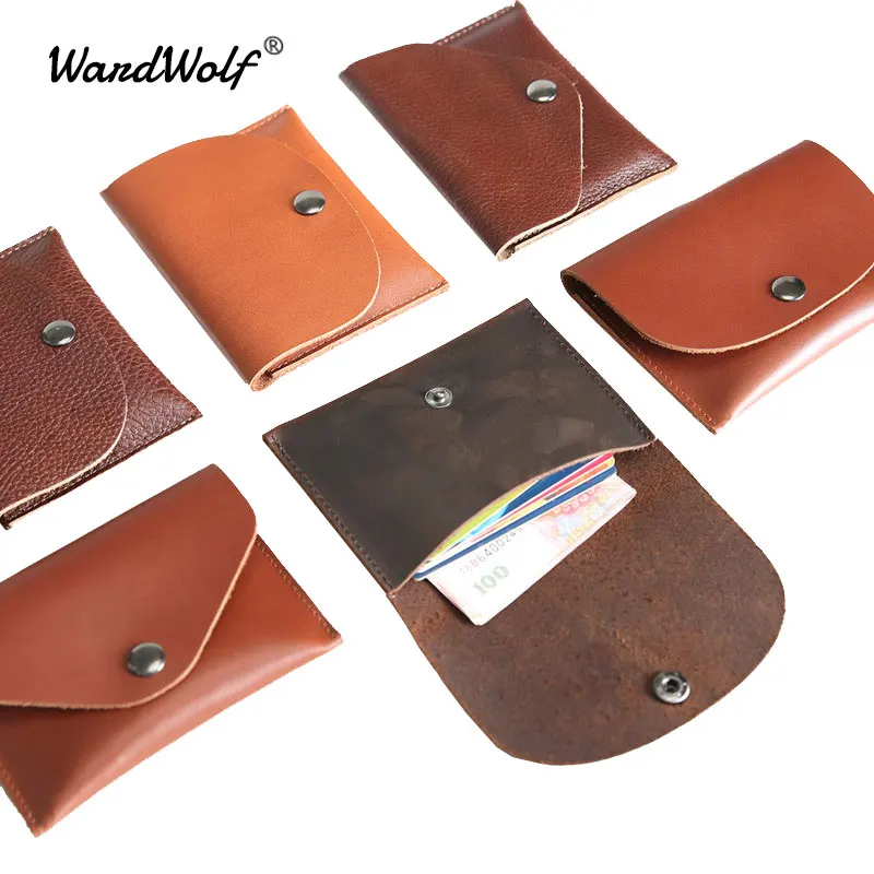 WardWolf Crazy Horse Leather Men's Wallet Card Holder on Cover for Namecard Bank Card Pack Coin Pocket Case Small Wallet Unisex
WardWolf Crazy Horse Leather Men's Wallet Card Holder on Cover for Namecard Bank Card Pack Coin Pocket Case Small Wallet Unisex