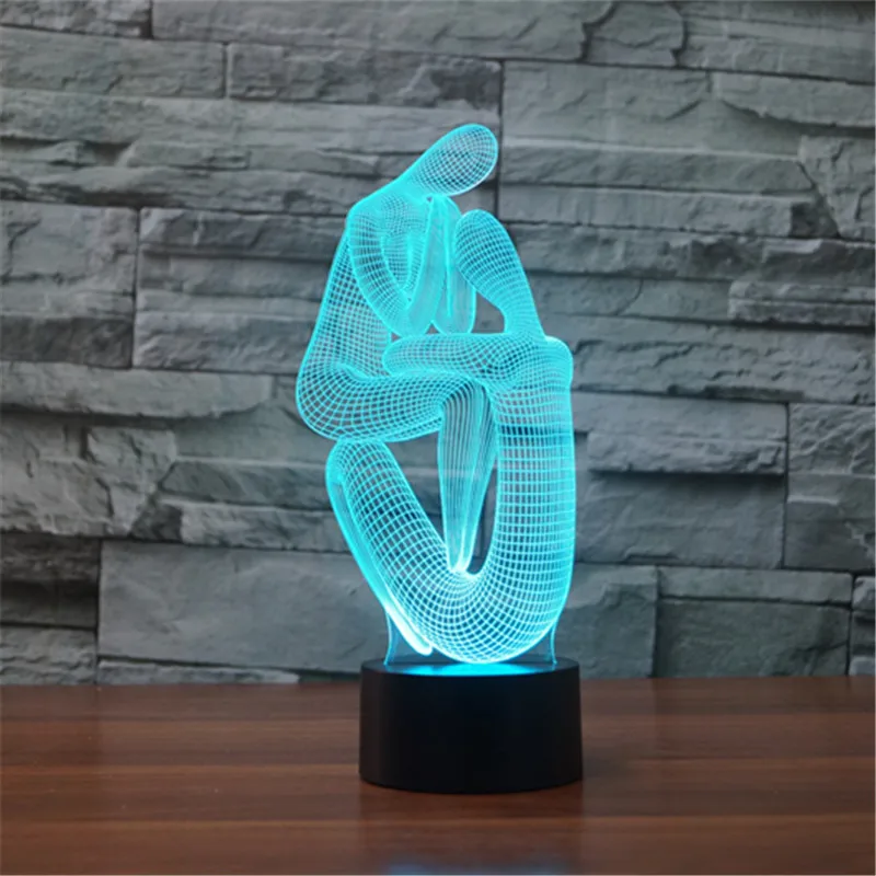 Human Being 3D Light LED Table Lamp Optical Illusion Bulbing Night Light 7 Colors Changing Mood Lamp USB Lamp
Human Being 3D Light LED Table Lamp Optical Illusion Bulbing Night Light 7 Colors Changing Mood Lamp USB Lamp
