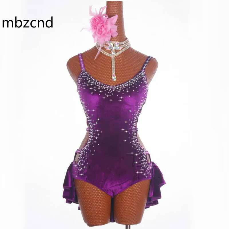 Latin Dance Dress Female Sparkly Rhinestones Dancing Dresses For Women Rumba Samba Purple Elegant Fringe Skirt Show
Latin Dance Dress Female Sparkly Rhinestones Dancing Dresses For Women Rumba Samba Purple Elegant Fringe Skirt Show