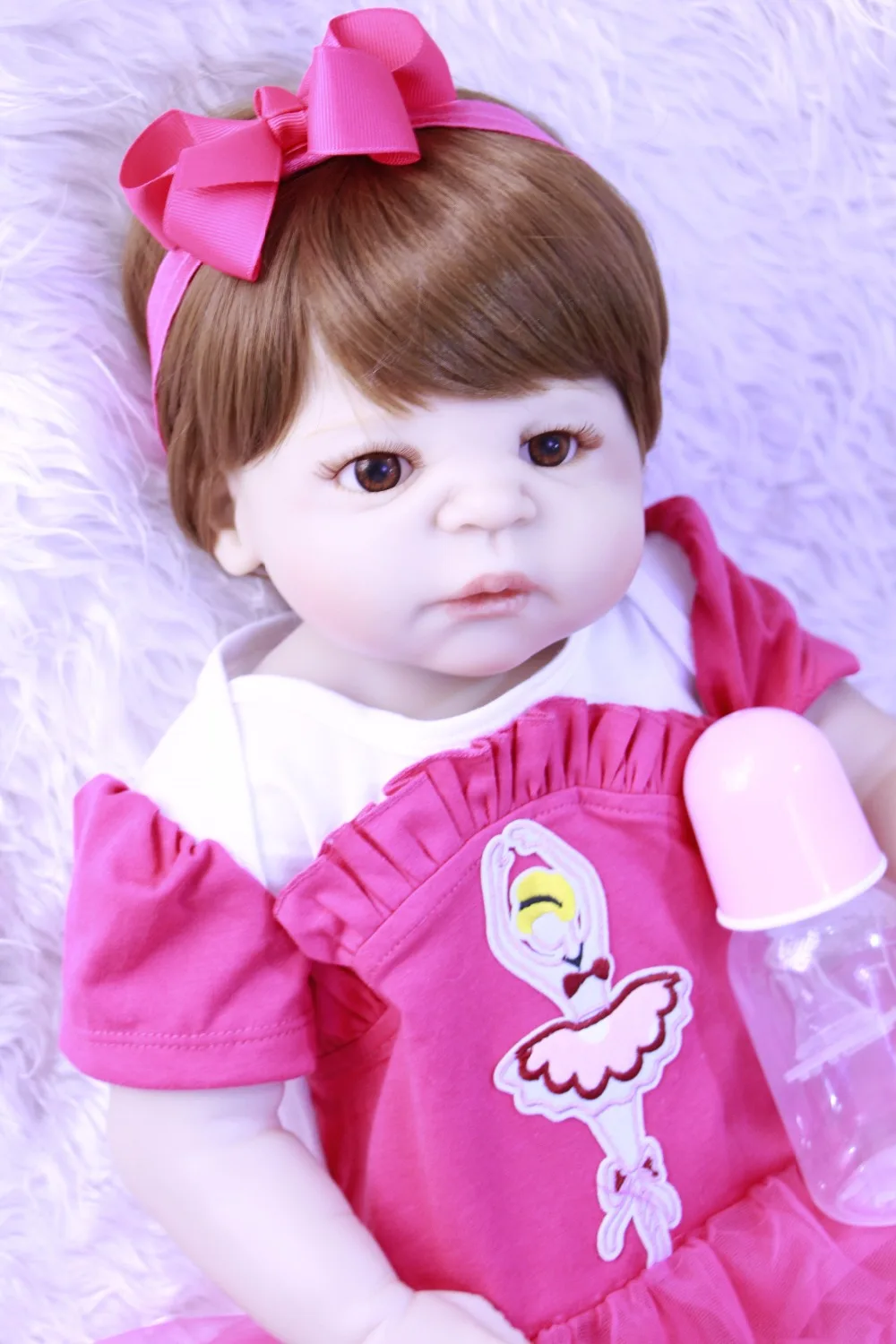 NPKCOLLECTION silicone dolls reborn 23" GIRL body bebe alive reborn bonecas princess dress pink pacifier child birthday gift
NPKCOLLECTION silicone dolls reborn 23" GIRL body bebe alive reborn bonecas princess dress pink pacifier child birthday gift