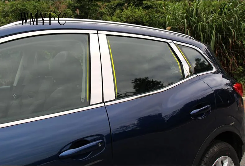 6pcs Car stainless steel glass window garnish pillar middle strip Sticker trim For 2016 2017 2018 RENAULT KADJAR
6pcs Car stainless steel glass window garnish pillar middle strip Sticker trim For 2016 2017 2018 RENAULT KADJAR