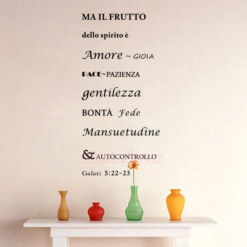 Italian MA IL FRUTTO Vinyl Wall Stickers Galati Wall Decals Living Room Wall Art Home Decor House Decoration Poster 50cm x 100cm
Italian MA IL FRUTTO Vinyl Wall Stickers Galati Wall Decals Living Room Wall Art Home Decor House Decoration Poster 50cm x 100cm