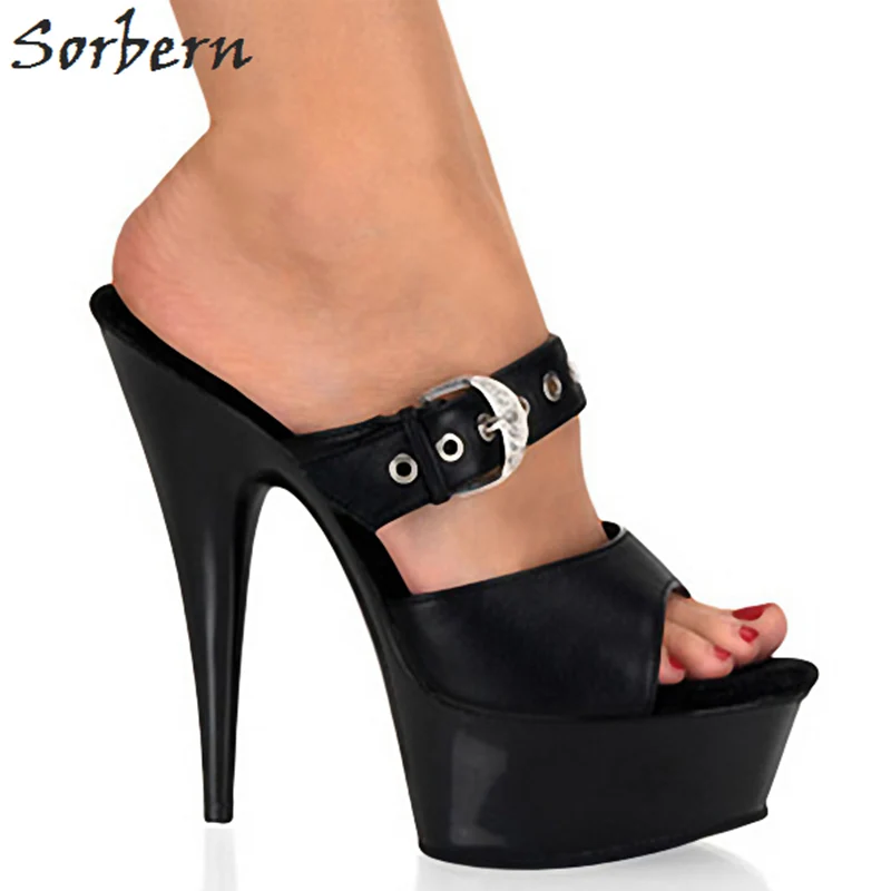 Sorbern Ladies Dress Slippers For Party Open Toe Platform Heels Slip-On Designer Fashion Shoes Women 2019 Summer Size 8 Slippers
Sorbern Ladies Dress Slippers For Party Open Toe Platform Heels Slip-On Designer Fashion Shoes Women 2019 Summer Size 8 Slippers