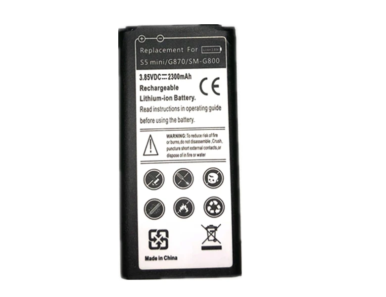 SM G800 аккумулятор EB BG800BBE 2300mAh для Samsung Galaxy S5 mini Замена батареи G870A G870W|Аккумуляторы