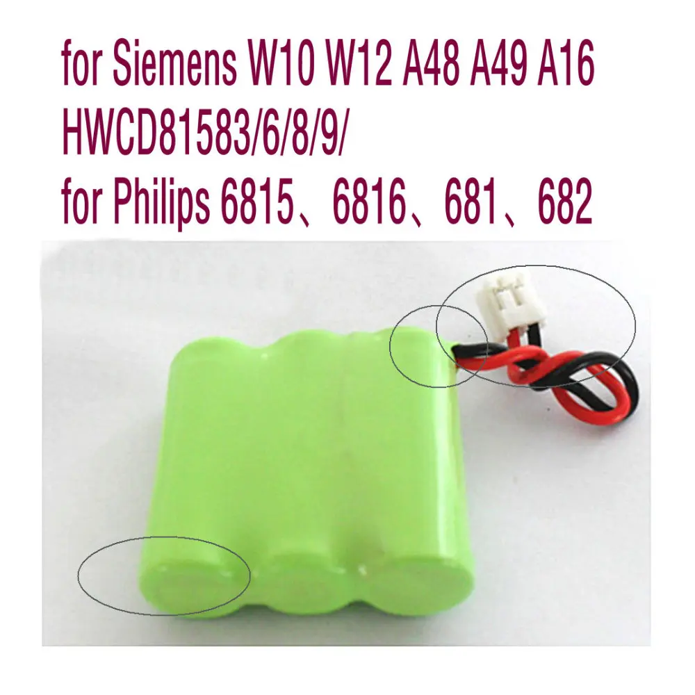 Для беспроводного телефона Siemens W10 W12 A48 A49 A16 HWCD81583/6/8/9/для Philips 6815, 6816, 681, 682
Для беспроводного телефона Siemens W10 W12 A48 A49 A16 HWCD81583/6/8/9/для Philips 6815, 6816, 681, 682