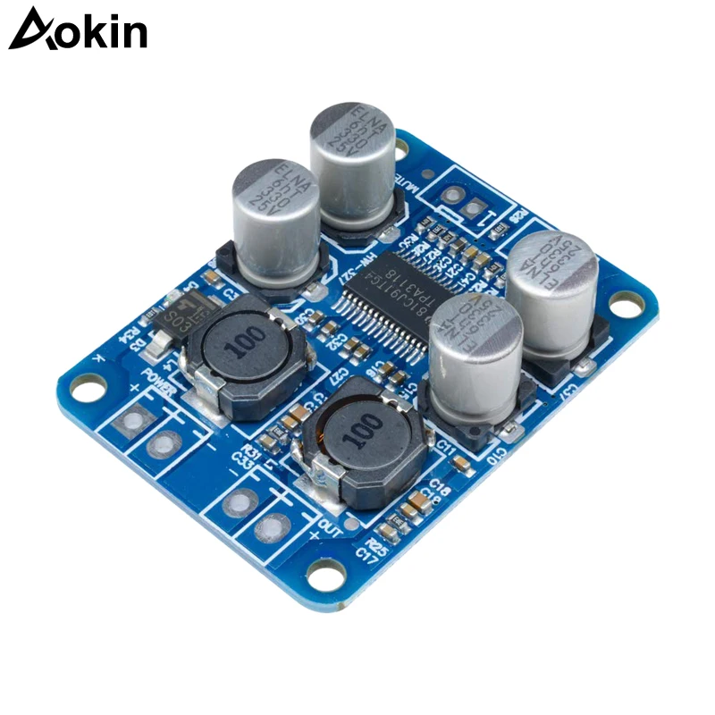 TPA3118 BTL 60W Mono Digital Audio Power Amplifier Board AMP Module Chip 1X60W 4-8 Ohms For Arduino DC 12V-24V
TPA3118 BTL 60W Mono Digital Audio Power Amplifier Board AMP Module Chip 1X60W 4-8 Ohms For Arduino DC 12V-24V