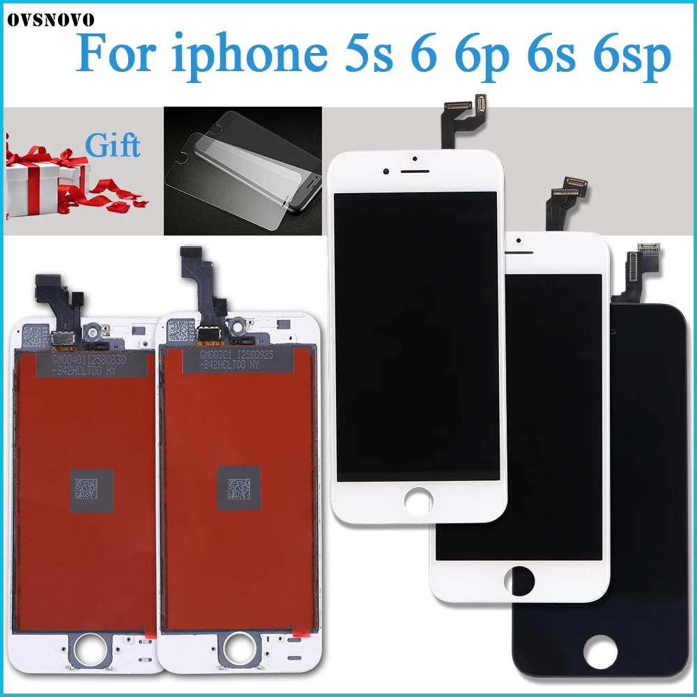 Сменный ЖК экран и дигитайзер для iPhone 5S сборка 6S без битых пикселей дисплей 6