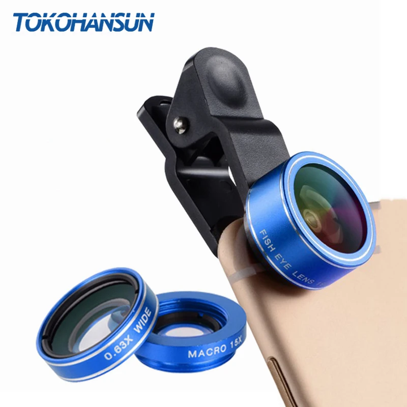 TOKOHANSUN Mobile Phone Lens 3in1 Kit 0.63x Wide Angle 15x Macro 198 Fisheye Camera Lenses HD for IPhone 6S 7 8 Xiaomi Cellphone
TOKOHANSUN Mobile Phone Lens 3in1 Kit 0.63x Wide Angle 15x Macro 198 Fisheye Camera Lenses HD for IPhone 6S 7 8 Xiaomi Cellphone