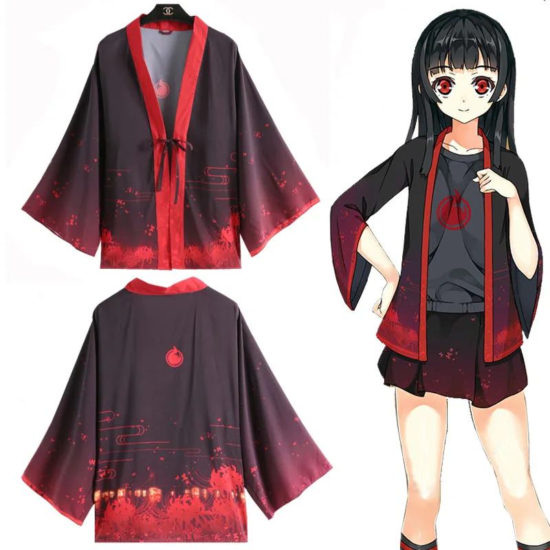 Японское аниме Hell Girl Jigoku Shojo Enma Ai костюмы для косплея кимоно юката одежда верхняя