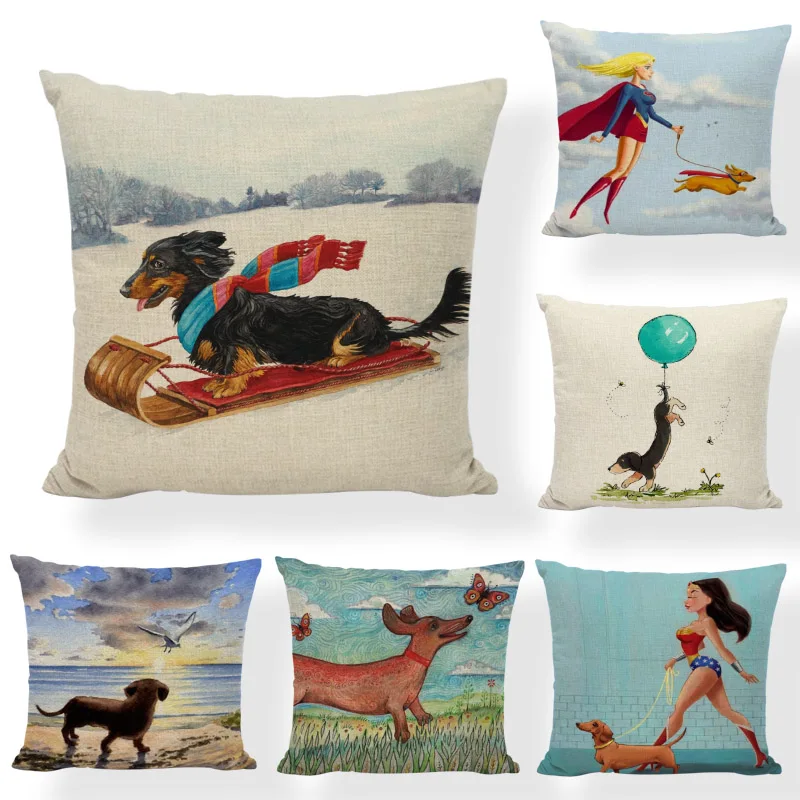 New Design Dog Cushion Covers Cute Animal Seagull Butterfly Painted Home Decor Living Room Couch Gifts Throw Pillows Cases
New Design Dog Cushion Covers Cute Animal Seagull Butterfly Painted Home Decor Living Room Couch Gifts Throw Pillows Cases