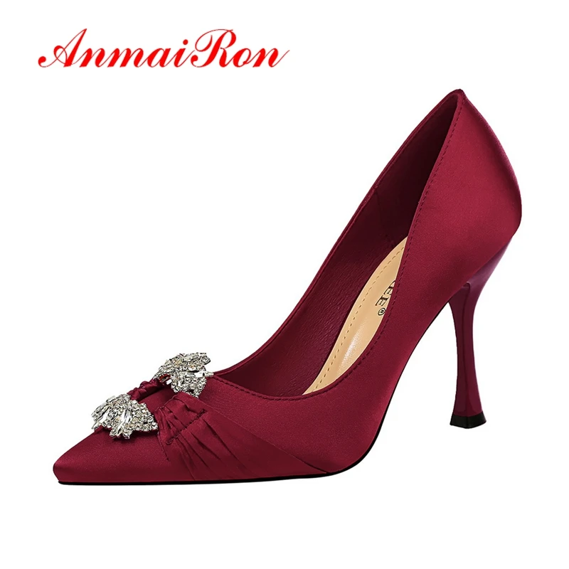 ANMAIRON 2019 Women Super High Fashion Spring/autumn Shoes Silk Pointed Toe Party Solid Sexy Women Pumps Size 34-40 LY1815
ANMAIRON 2019 Women Super High Fashion Spring/autumn Shoes Silk Pointed Toe Party Solid Sexy Women Pumps Size 34-40 LY1815