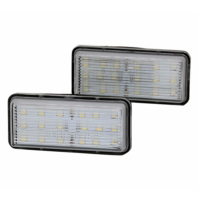 2pcs/lot 12V Car LED Number License Plate Light 18 SMD Super White Lamp for Toyota J100 Land Cruiser/J120 Prado/J200/Reiz 4D
2pcs/lot 12V Car LED Number License Plate Light 18 SMD Super White Lamp for Toyota J100 Land Cruiser/J120 Prado/J200/Reiz 4D