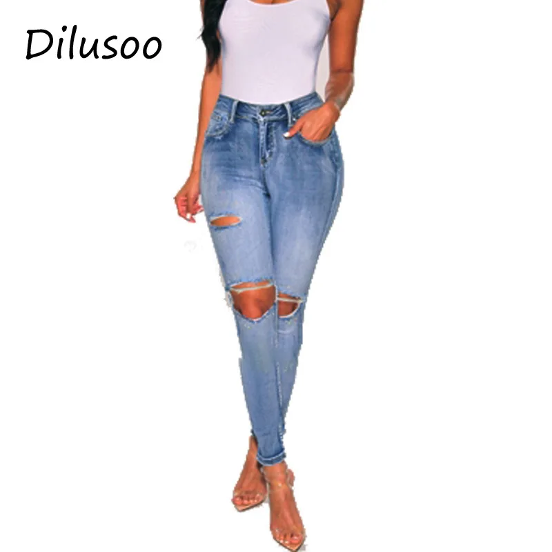 Dilusoo Skinny Jeans Pants Women High Elastic Holes Design Casual Pencil Pants Jeans Ladies Pocket Sweetwear Denim Jeans Pants
Dilusoo Skinny Jeans Pants Women High Elastic Holes Design Casual Pencil Pants Jeans Ladies Pocket Sweetwear Denim Jeans Pants