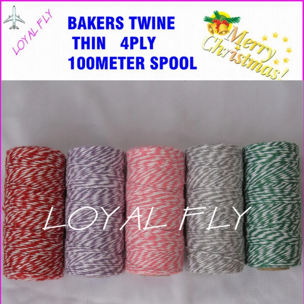 60pcs/lot bakers twine thin 4ply 100m/spool 22 color choose color twine, cotton twine
60pcs/lot bakers twine thin 4ply 100m/spool 22 color choose color twine, cotton twine
