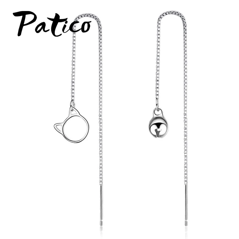 Новые модные асимметричные серьги с милым котом и колокольчиком, длинные серьги из стерлингового серебра 925 пробы, для женщин, для свадебной...
Новые модные асимметричные серьги с милым котом и колокольчиком, длинные серьги из стерлингового серебра 925 пробы, для женщин, для свадебной...